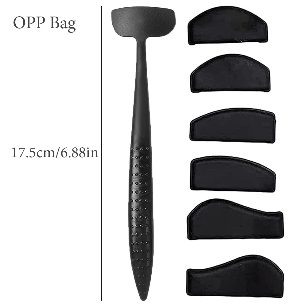 6 In 1 Crease Line Kit Stencil Eyeliner Template To Delineate Eyes Women Eyeshadow Cut Crease Silicone Eye Makeup Stencils Black: RED