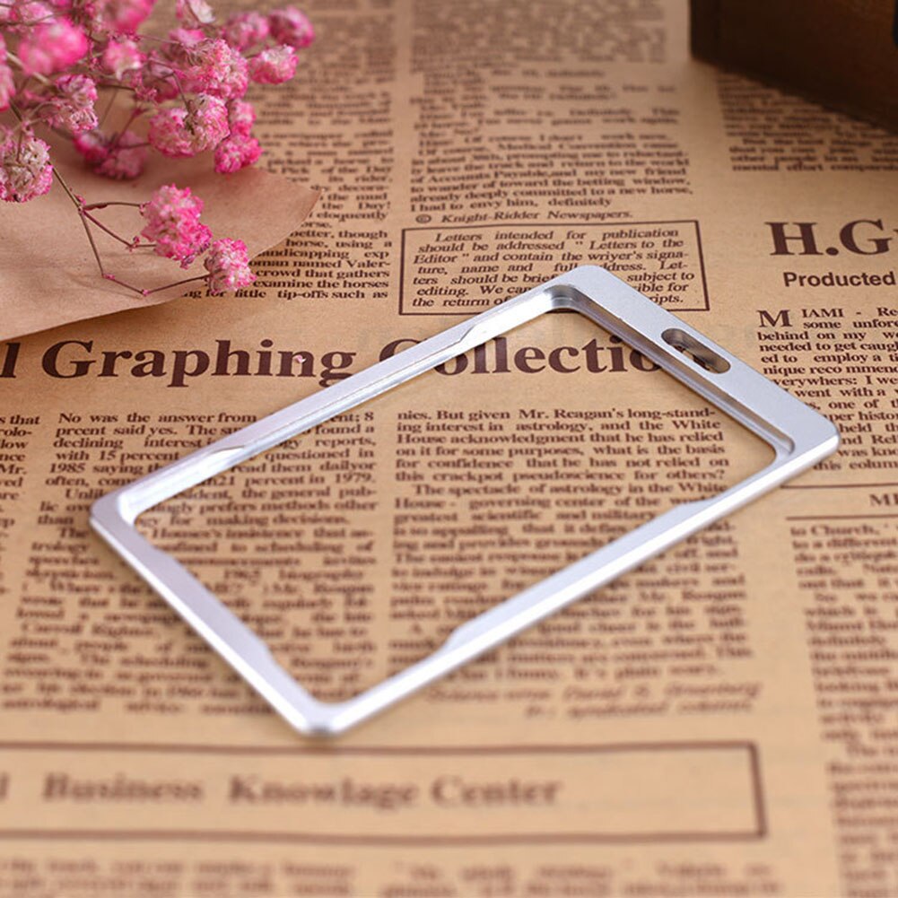 1Pcs Work Card Holders With Rope Aluminium Alloy Card Holder Employee Name Card Cover Metal Work Certificate Identity Badge