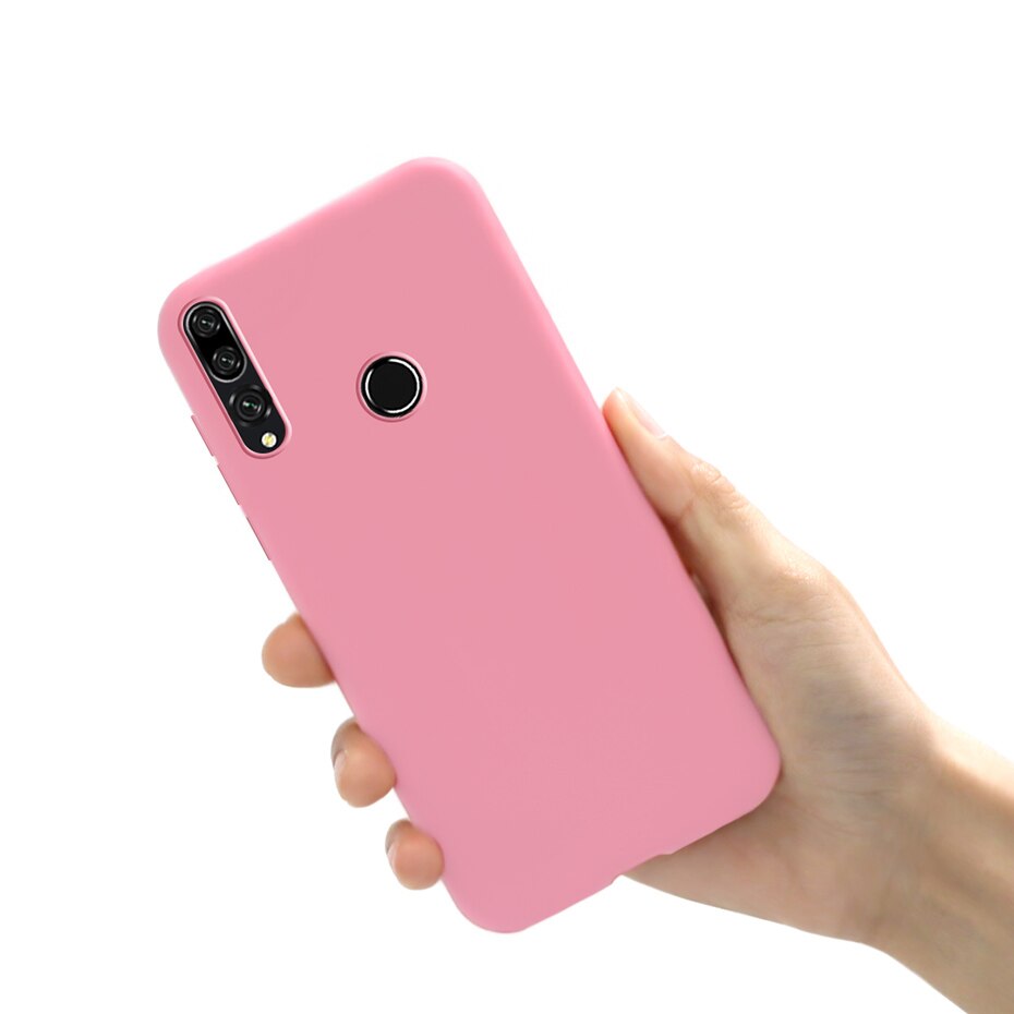 Funda de silicona para teléfono móvil Honor 9X, carcasa trasera suave de TPU para Huawei Honor 9X Premium STK-LX1: Honor 9X Pro / Pink