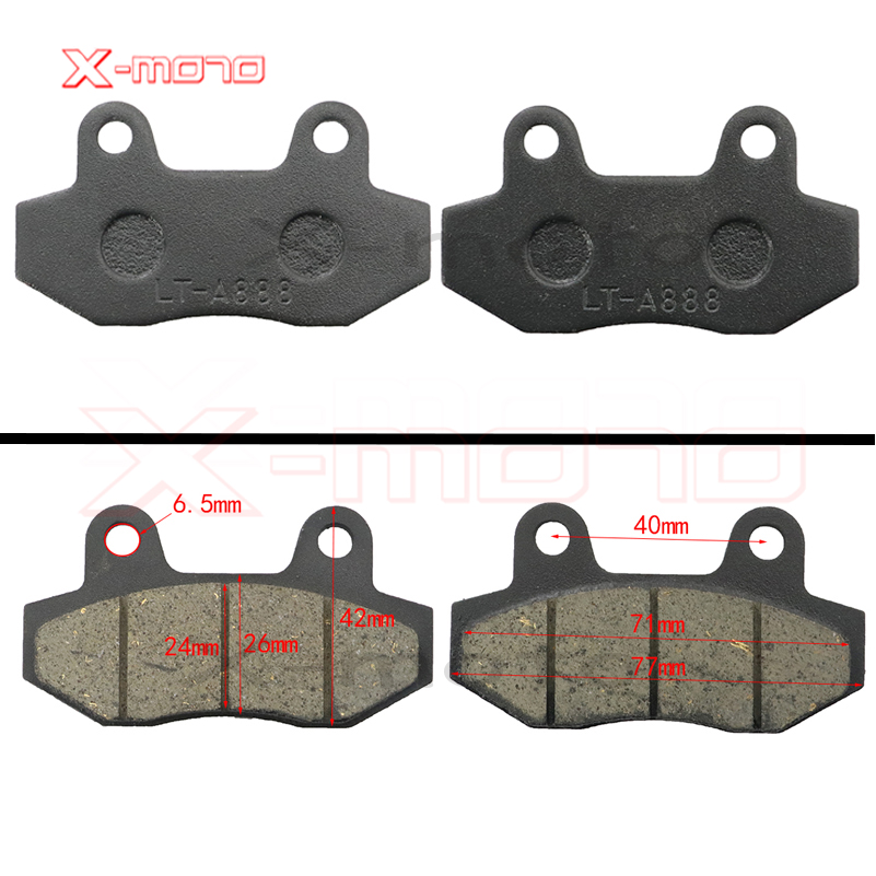 Plaquettes de frein moto 50cc - 250cc ATV Quad Go Kart la plupart des chinoises Dirt Pit Bike scooter plaquettes de frein hydrauliques avant arrière