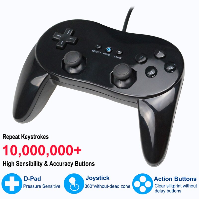 Gamepads Classic Wired Game Controller Gaming Remote Pro Gamepad Shock Joypad Joystick For Nintendo Wii Second-generation