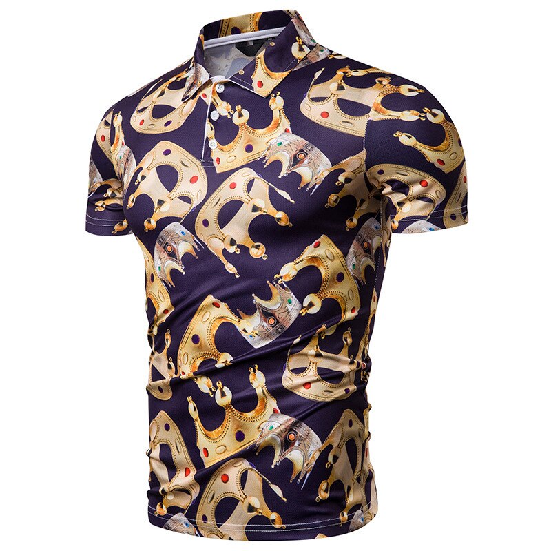 Herren T-Shirt Baumwolle Kurzarm - Lässiges Freizeit Shirt Mit Druck