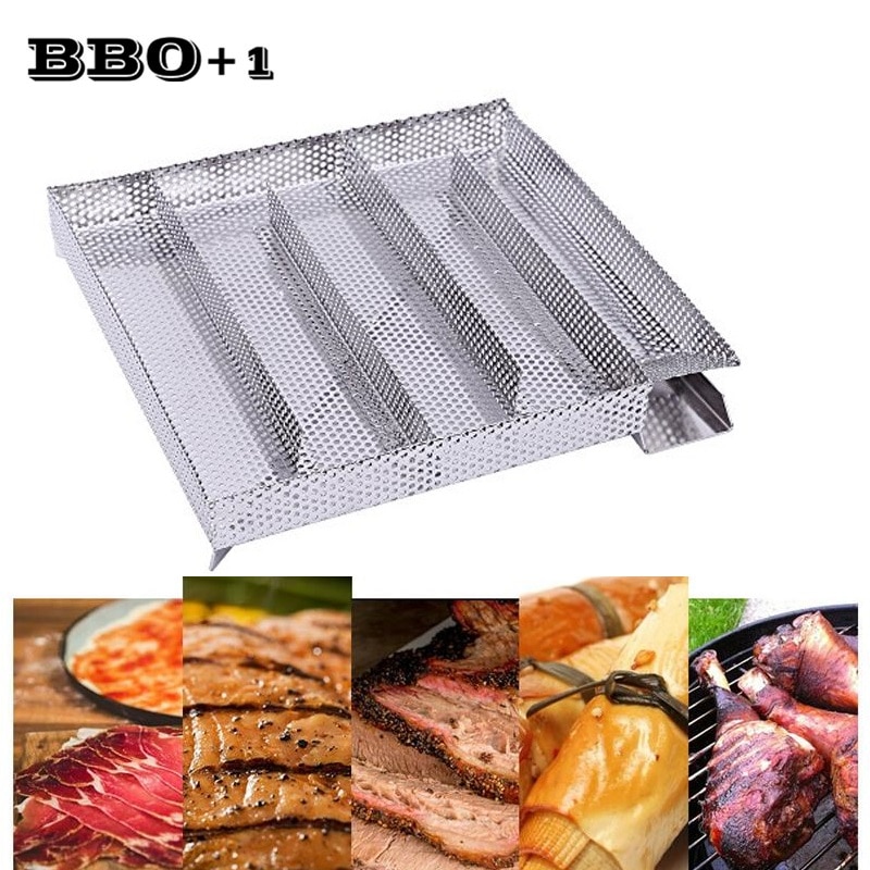 Rustfrit stål pellet røg generator madlavningsværktøj til bbq grill eller kold ryge boks grill kød fisk ost grill værktøj