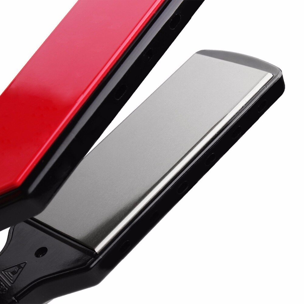 Titanium Angled Wide Plate Hair Straightener 470F High Temperature Flat Iron Veer Hair Straightening Styling Tools