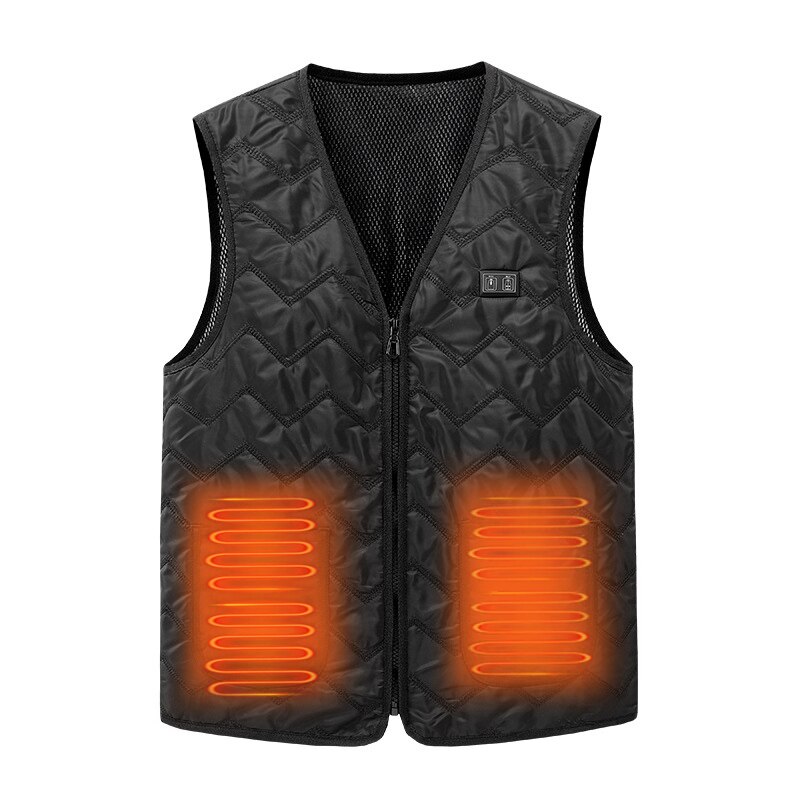 8 Heated Vest Jacket Men Women Coat Clothes Intelligent Electric Heating Thermal Warm Clothes Winter Heated Hunt -40