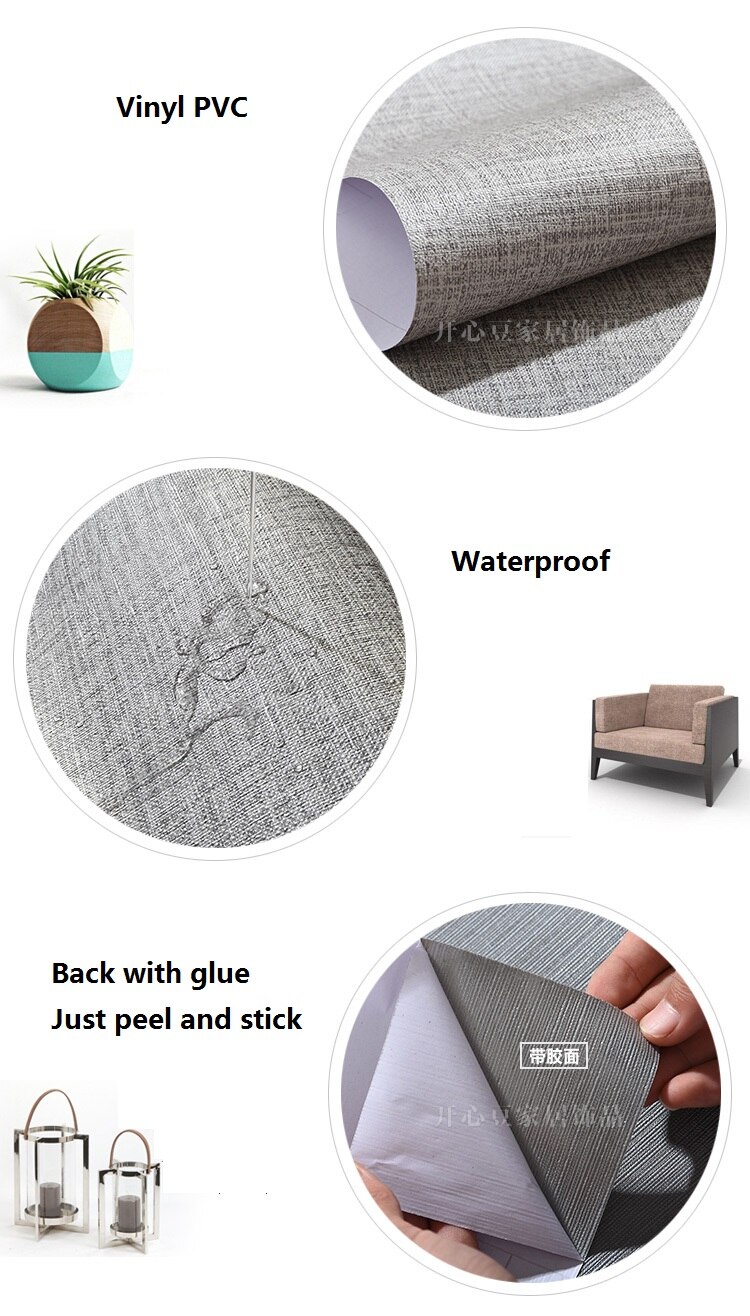 PVC Vinyl Self adhesive Wallpaper for Bedroom Living Room Decor Wall Decals for Kitchen Contact Paper Shelf Liner Wall Stickers