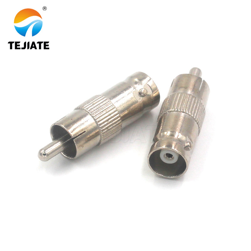 5 uds adaptador BNC a RCA BNC-RCA macho hembra conversión directa conector adaptador coaxial RF, utilizado para cámaras CCTV de sistema: Lavanda