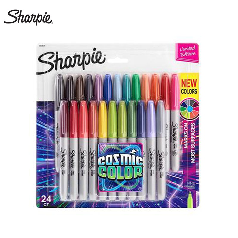 Sharpie Marker Pen Set 12/24 Gekleurde Art Marker Milieuvriendelijke Fijne Punt Permanente Olie Marker Pennen Gekleurde Kantoorbenodigdheden