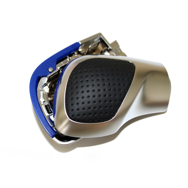 DSG Schaltknauf Schwarz Wildleder und Blau Leder mit löcher Abdeckung Kappe Modifikation Für V W Golf MK6 MK7 R G TI Passat B7 B8 CC R20: Blau Leder Löcher