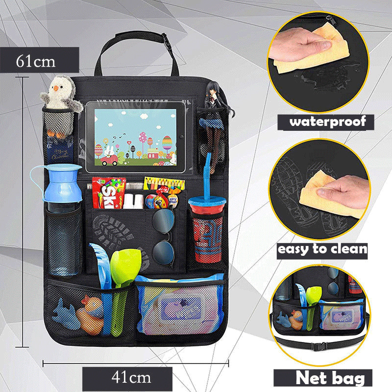 Hirigin Auto Auto Sitz Zurück Organizer Multi-Tasche Lagerung Tasche Tablette Halfter Zubehör