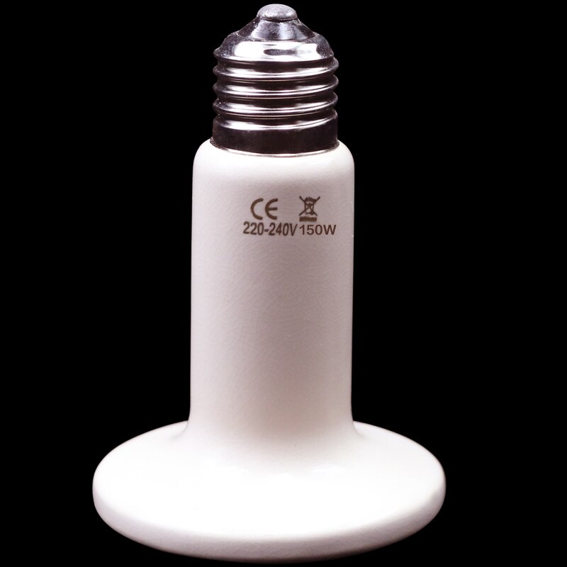 220V Pet Reptile Far Infrared Ceramic Heating Lamp Heat Emitter Light Bulb 25W 50W 75W 100W 150W 200W: 150W