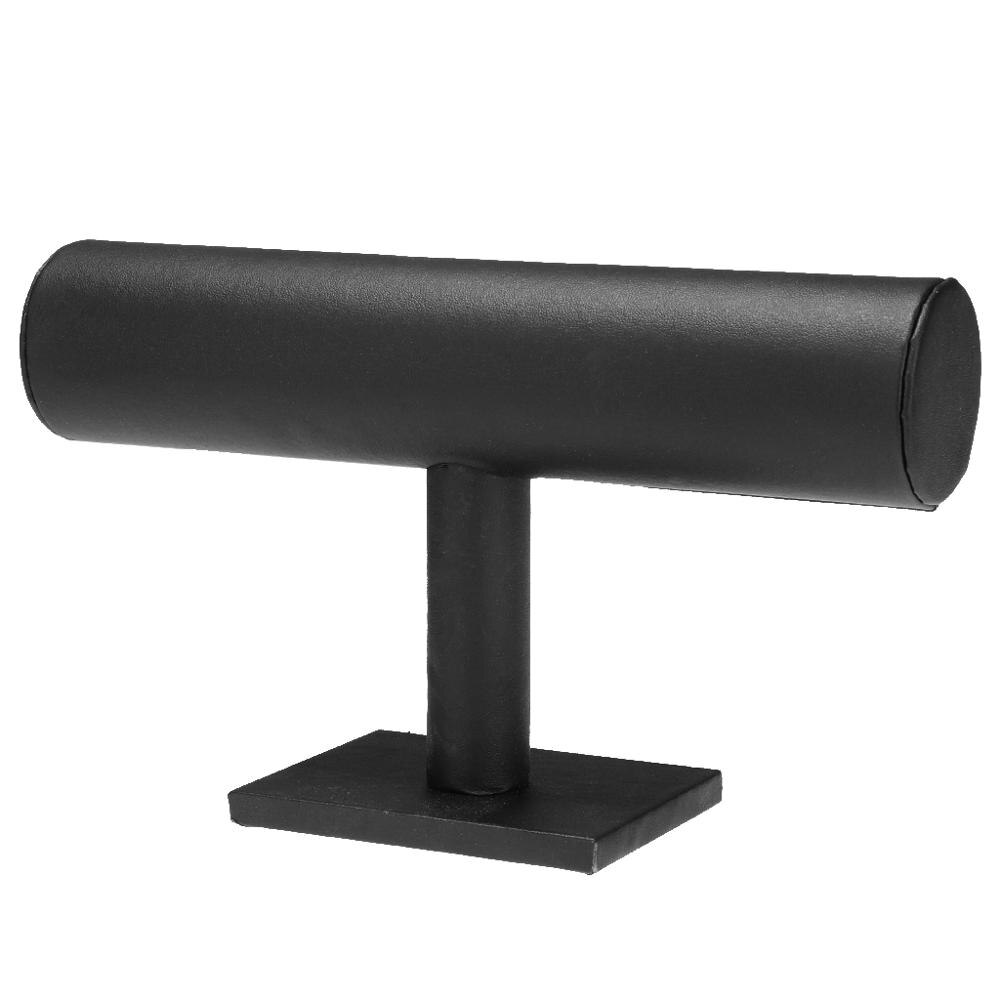 Blesiya t-bar teline rannerengas rannekello rannekorun pidike-korunäyttö: Musta