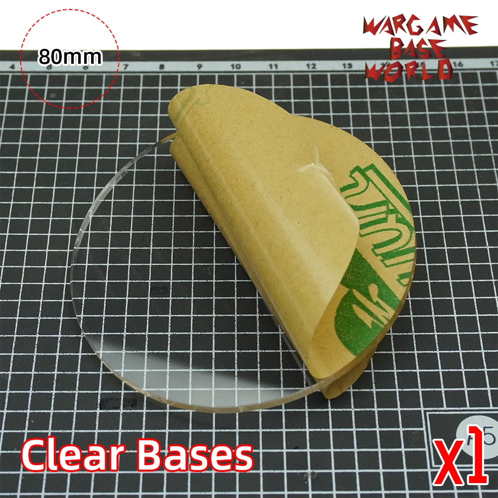 80 Mm Ronde Clear Bases Transparant/Clear Bases Voor Miniaturen