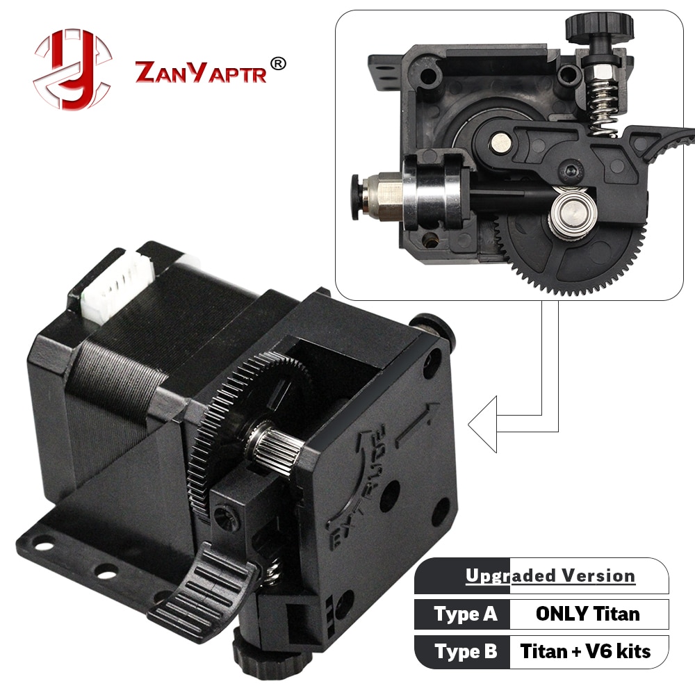 ZANYAPTR 3D Printer Titan Extruder Kits for Desktop FDM Reprap MK8 Kossel J-head bowden Pruse i3 Mounting Bracket