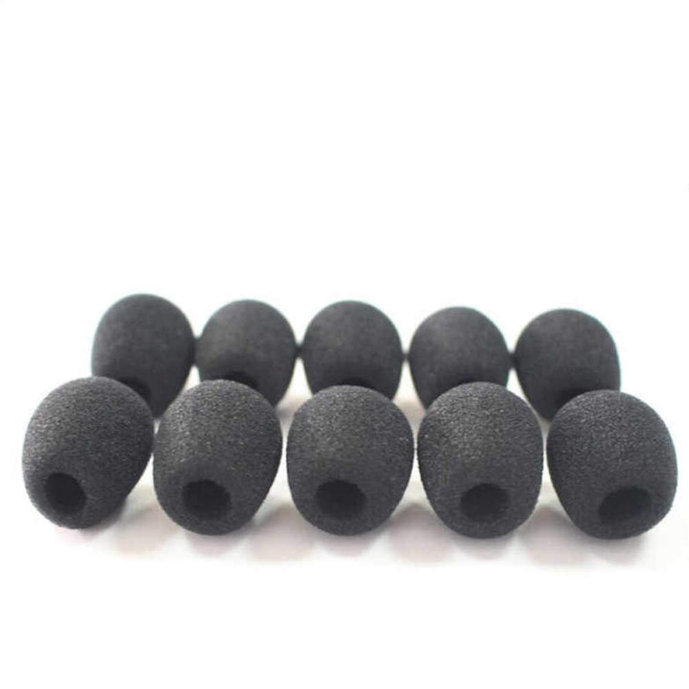 10Pcs/5Pcs Ronde Bal Lavalier Microfoon Foam Voorruit Spons Windschermen 6Mm Opening Voor Revers Headset Microfoon