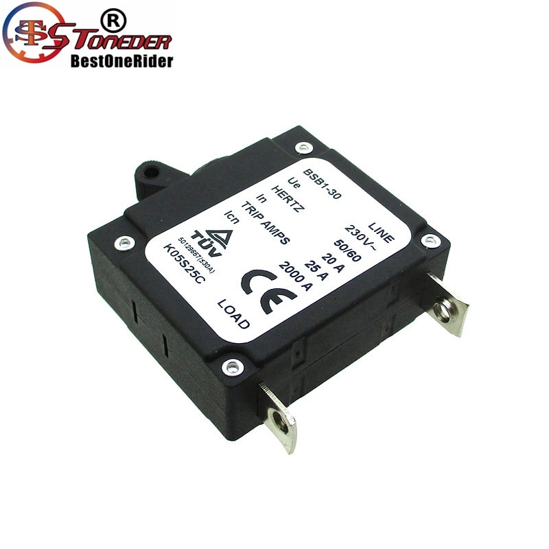 STONEDER 230V 20A Chinesische Generator Circuit Breaker Für 25A Reise Amps 2000A BSB1-30 Hertz 50 60