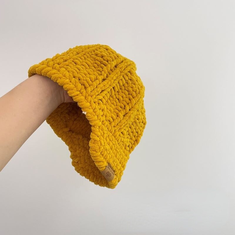 Japanse Eenvoudige Hand Gemaakt Eend Tong Muts Haak Wollen Hoed Voor Jongens En Meisjes 5 Kleuren Peuter Baby warme Muts: yellow