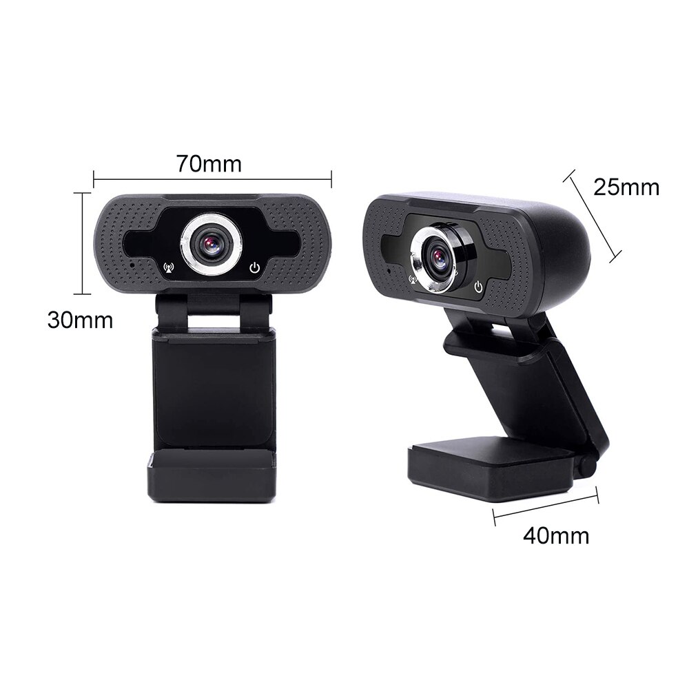 Cámara Web con grabadora de vídeo Digital con micrófono integrado USB Webcam HD de 1080P para el hogar y la oficina, equipo en vivo para reuniones con Zoom