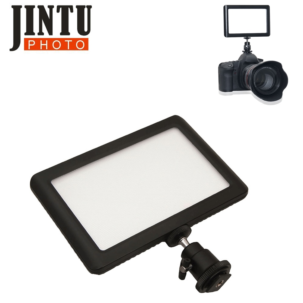 Jintu almofada 192 led luz de vídeo 6000k para canon nikon sony dslr câmera dv filmadora