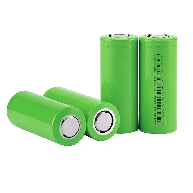 Batería recargable de 3,7 V, 5000mAh, 26650 para linterna, Banco de energía, vehículo eléctrico, baterías originales de iones de litio de: Beige