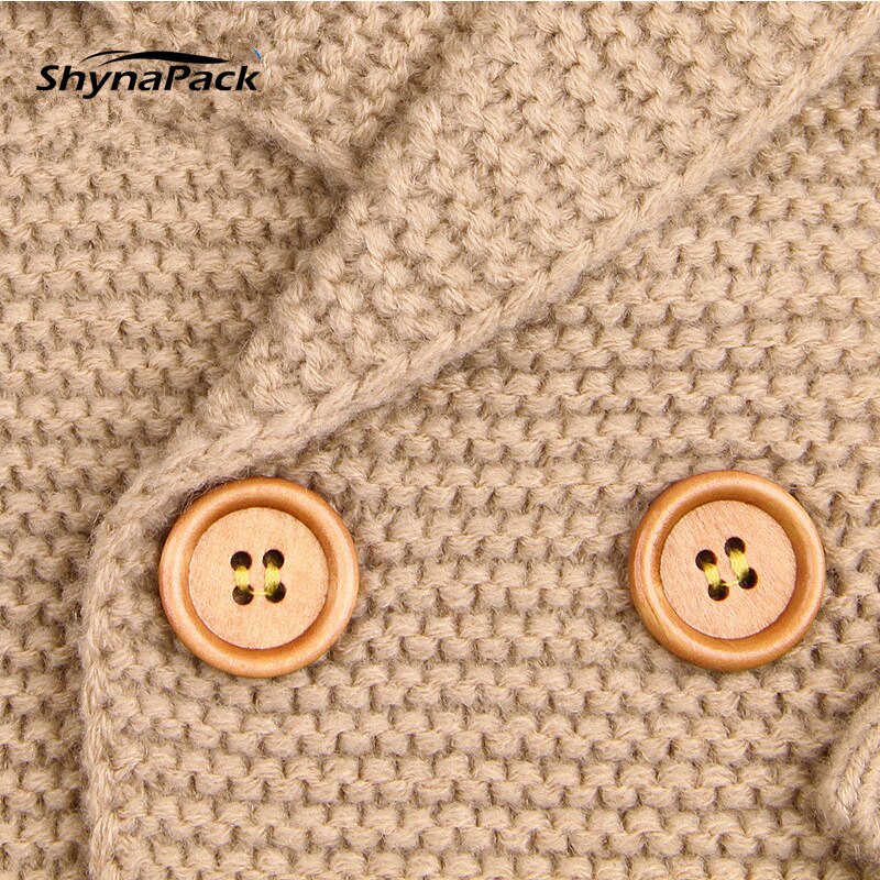 Strik cardigan sweater til baby dreng 0-2t spædbørn børn trøje hætte tøj til småbørn tøj varm hættetrøje jakke parka børn