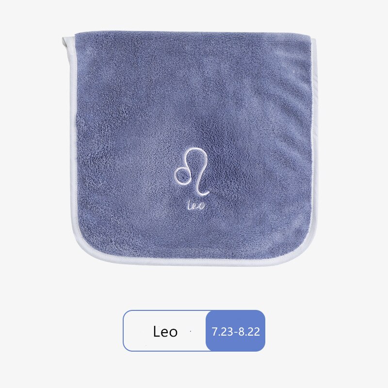 32*60cm Face Towel Microfiber Water Absorption Constellations Home Quick Dry Towels Small Soft Embroidery Bath Shower