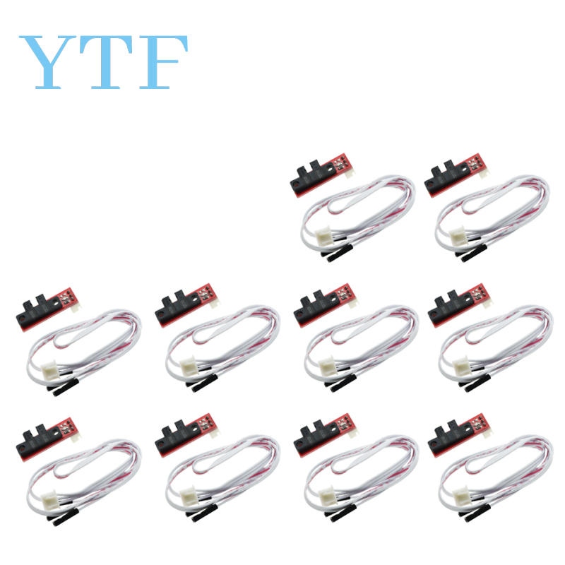 1/6/10pz Finecorsa ottico di controllo della luce Finecorsa per RAMPE 1.4 Scheda Parti della stampante 3D con cavo a 3 spillo Accessori parte rossa