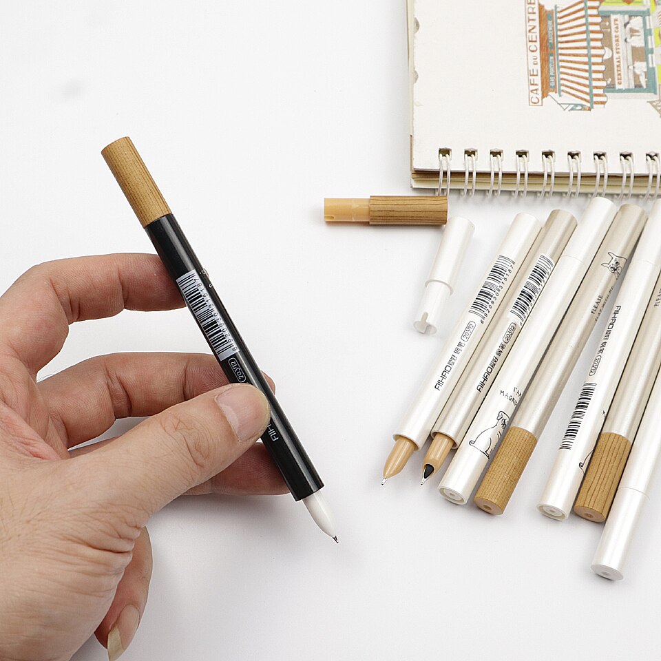 Mini Fountain Pen 0.5mm Plastic Penholder Metal Nib Cartoons Dog ink Pen For Student Friend School Supplies Pens 3Pcs/lot
