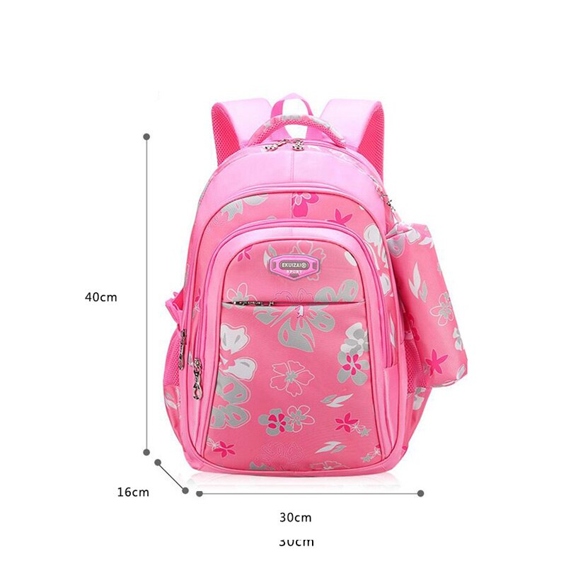 Bloemen Meisjes Rugzakken Schooltassen voor Meisjes Set Kinderen Schooltassen 2 Sets van Meisjes Rugzak kinderen Primaire Koffer: pink small