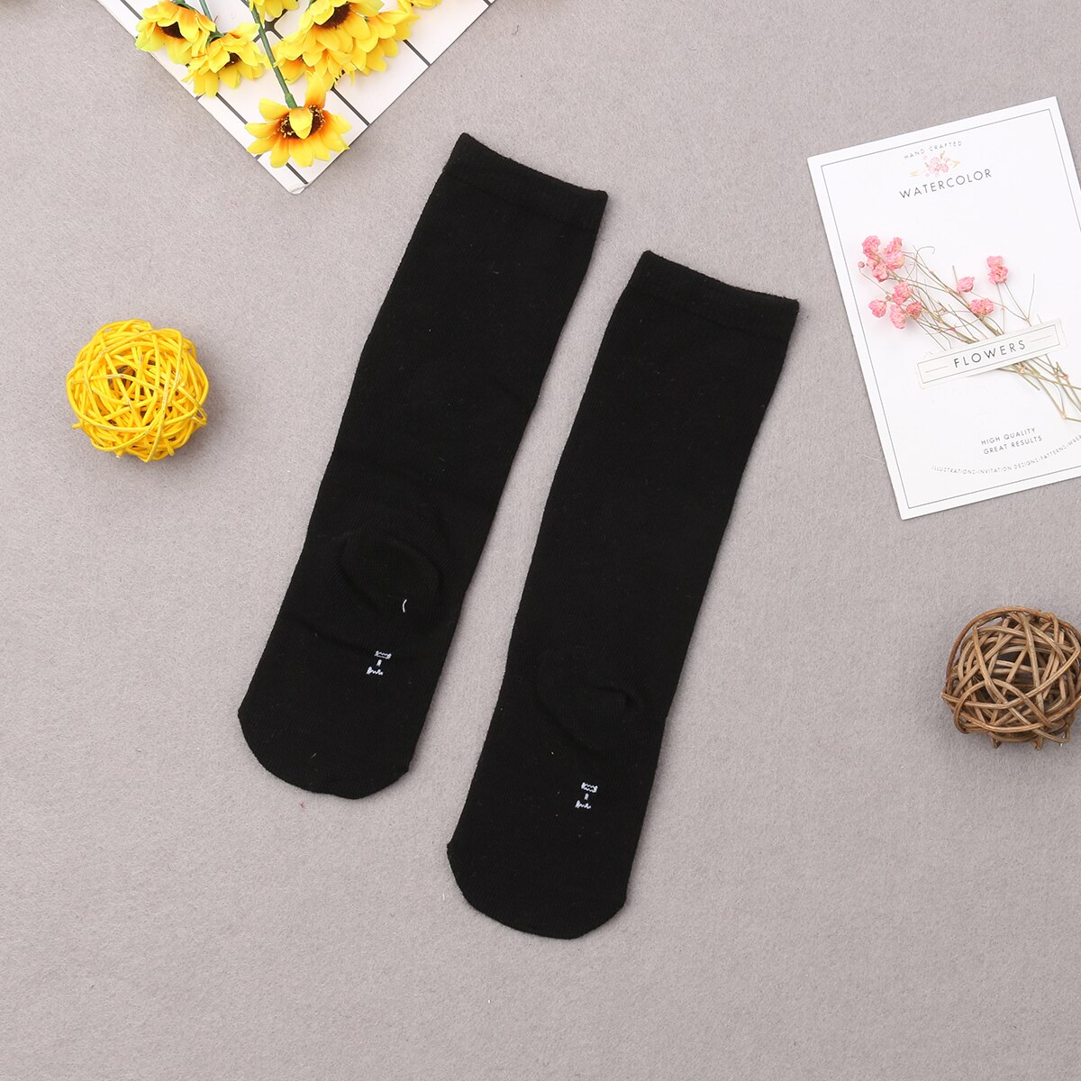 Newborn Infant Kids Baby Girls Stockings Bandage Bowknot Printed Tights Mid-calf Length Winter Warn Sets