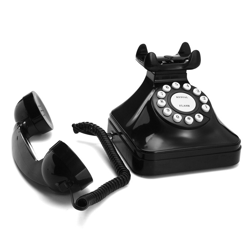 Vintage Telephone Multi Function Plastic Home Telephone Retro Antique Phone Wired Landline Phone Office Home Telephone Desk Deco