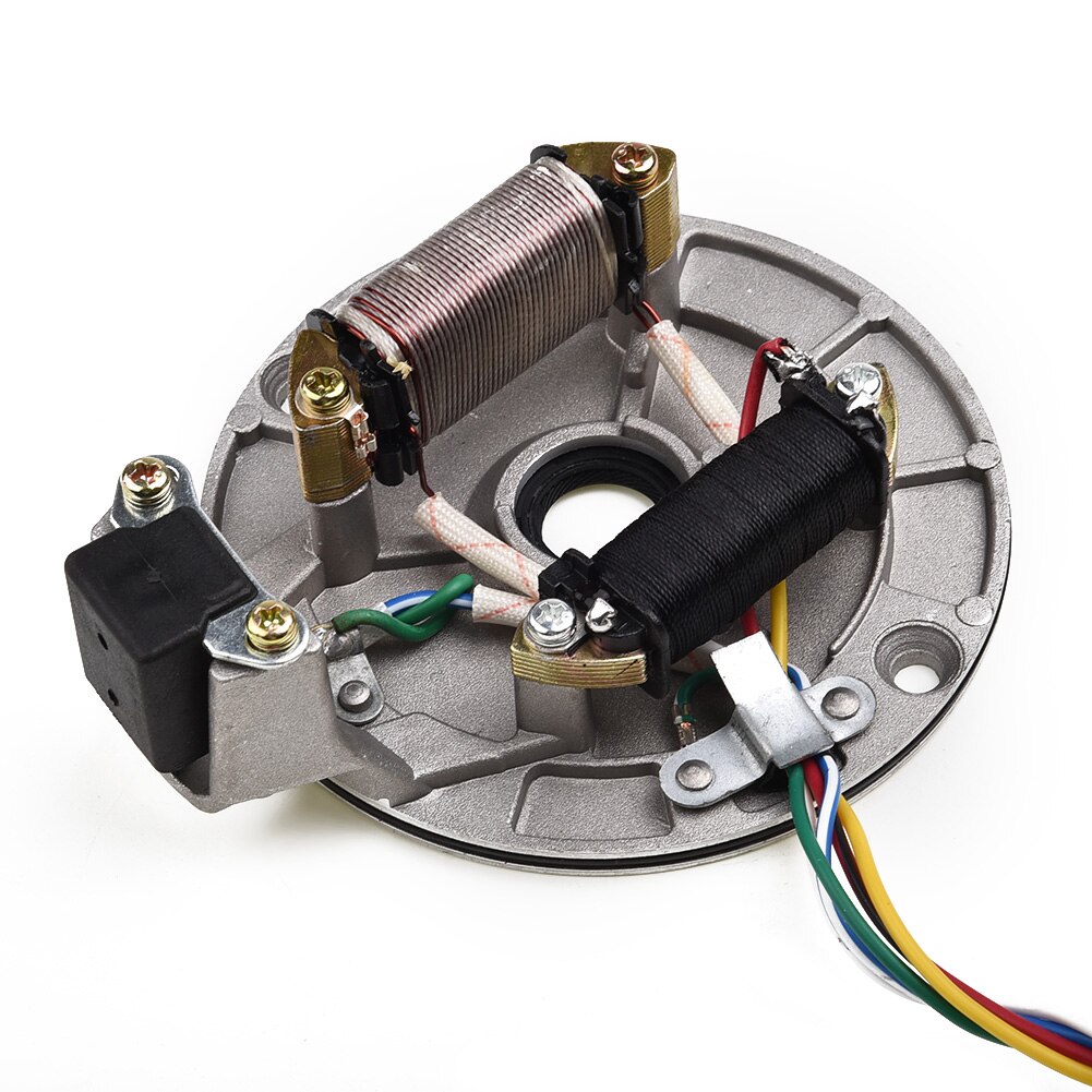 Accesorio de bobina Magneto de 1 pieza, rotor de recogida de placa del estator de la motocicleta, piezas automotrices de 90CC, 110cc, 125cc