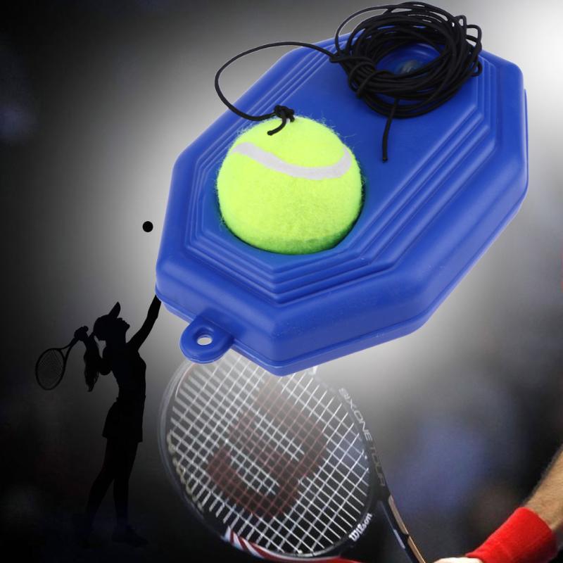 Octogone plastique plinthe Sparring dispositif Tennis outil d'entraînement auto-étude Tennis formateur plinthe sport Sparring dispositif bleu
