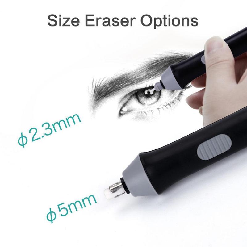 Handy Electric Battery Operated Pencil Eraser Rubber Kids 3 Electric School Colors Drawing Out Eraser Stationery Pen Rubber J4N3