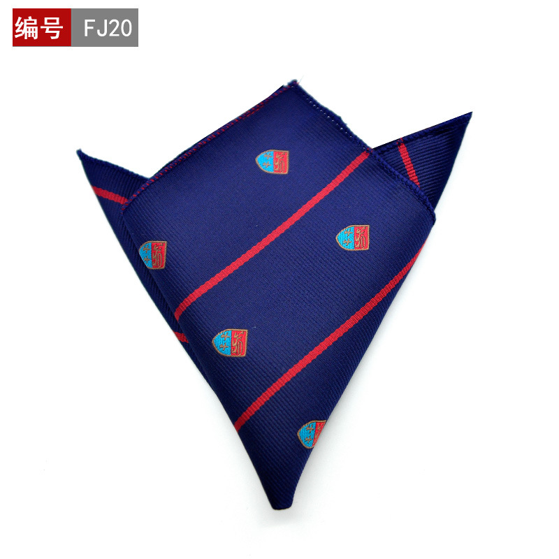 25*25cm polyester lommetørkle herre business dress floral lomme firkantet hankies klassisk rutete lomme håndkle: 19