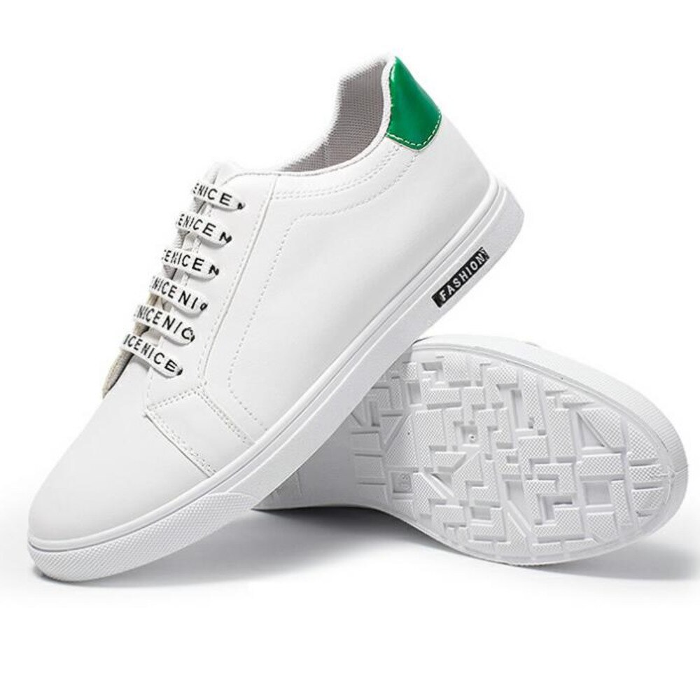 Herr skateboard skor sport utomhus sneakers kostym vita sneakers platta skor låg topp bra