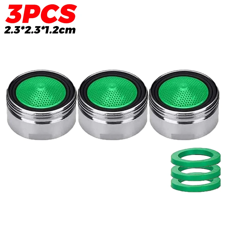 Aireador de grifo antisalpicaduras, grifo reemplazable para ahorro de agua, rosca de boquilla de grifo, burbujeador de grifo de cocina de 24mm, utensilios para el baño y el hogar: YELLOW