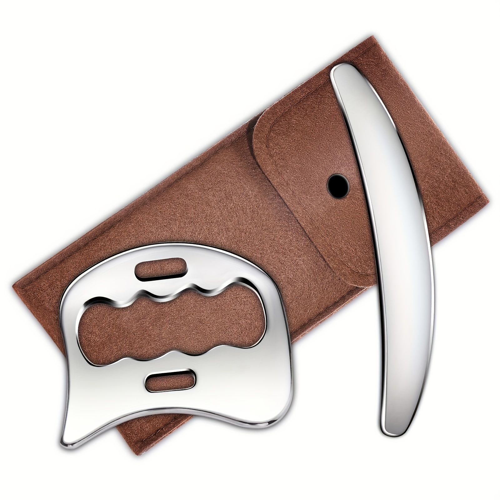 Gua Sha Stainless Steel Massage Tools Muscle Scraper Tool, Physiotherapy Tools, Muscle Gua Sha Tools: WHITE
