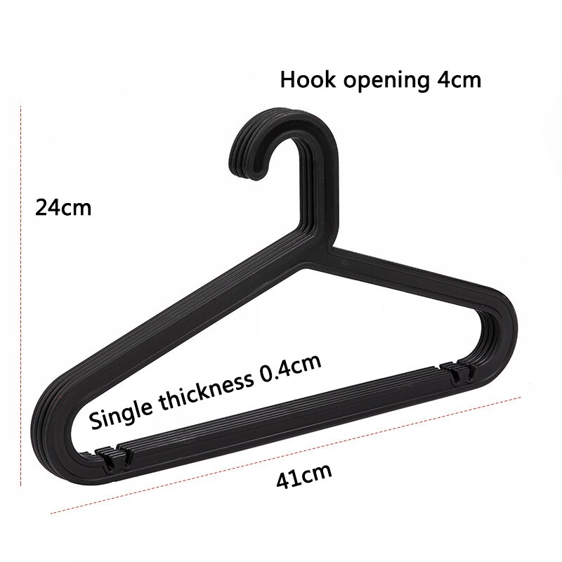 Cintres de rangement de garde-robe, 5 pièces/lot, sans couture, ménage en plastique pour adultes, multi-fonction, antidérapant, cintre de séchage de vêtements