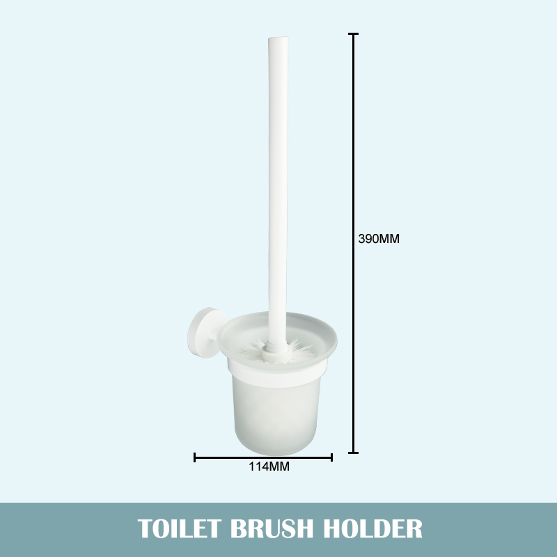 Juego de accesorios de baño blanco mate, soporte de toalla de baño, soporte de papel, gancho para bata, cepillo de inodoro, jabonera, estante de toalla: Amarillo claro