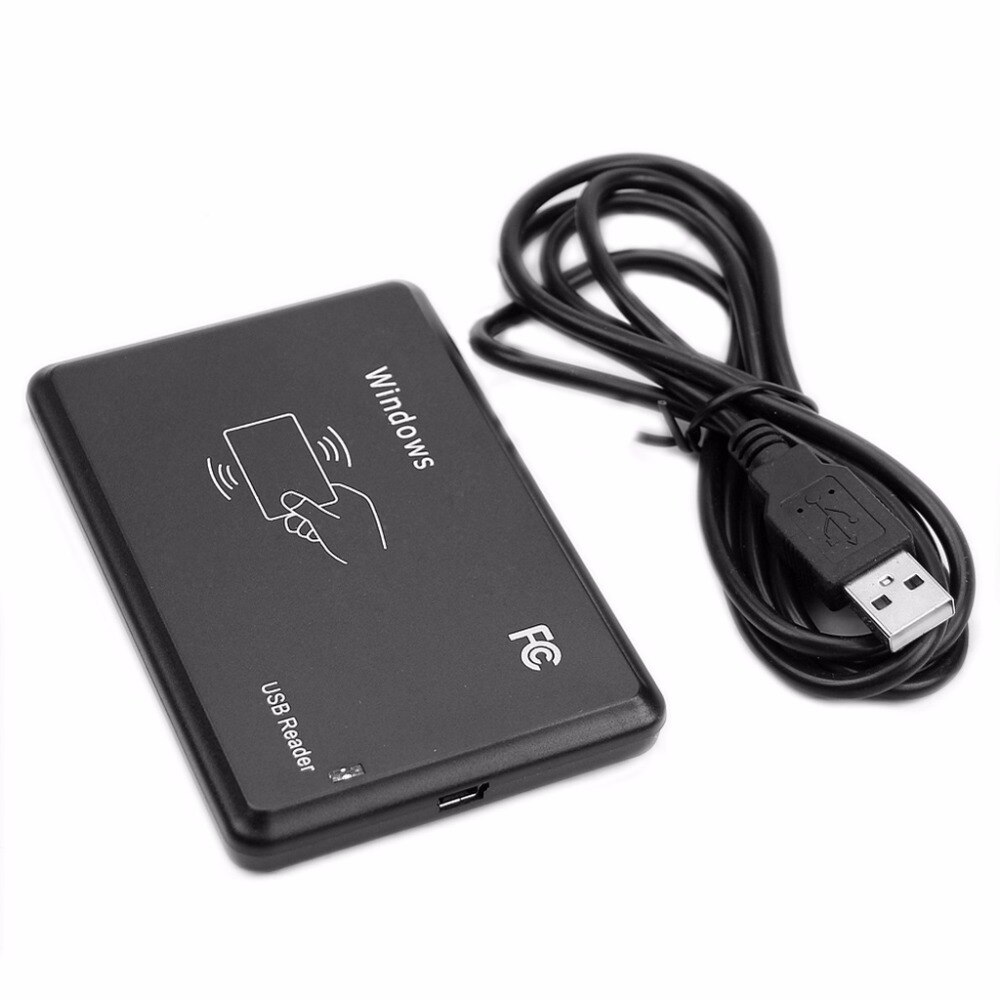 USB RFID ID 125Khz EM4100 Windows Contactless Proximity Sensor Smart Card Reader Feb6