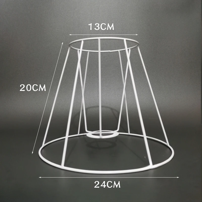 Lampenkap Kooi Frame Ijzeren Draad Licht Kroonluchter Beugel Lamphouder Voor Diy Ring Guard Tafel Lampenkap Ondersteuning Materiaal