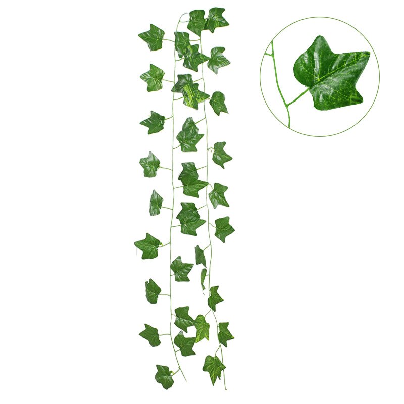 230cm Grün die Seide Künstliche Hängen Efeu Blatt Girlande Pflanzen Ranke Blätter Diy Für Heimat Hochzeit Dekoration Garten Party Dekor: 1pc / G02