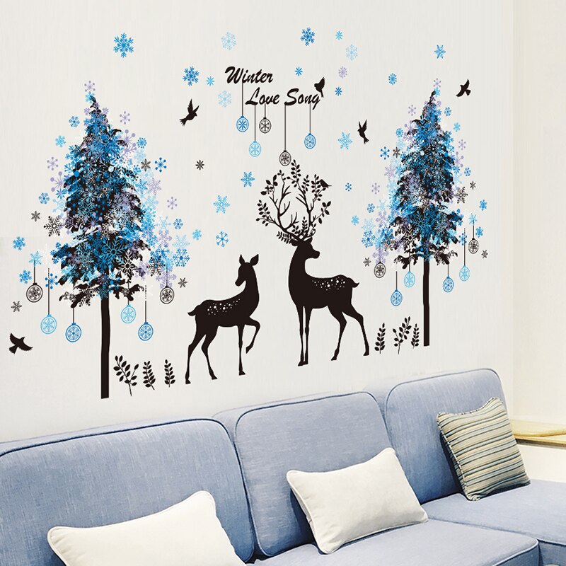 [Shijuekongjian] Cartoon Herten Muurstickers Diy Dier Muurstickers Voor Kinderen Kamers Baby Slaapkamer Nursery Woondecoratie