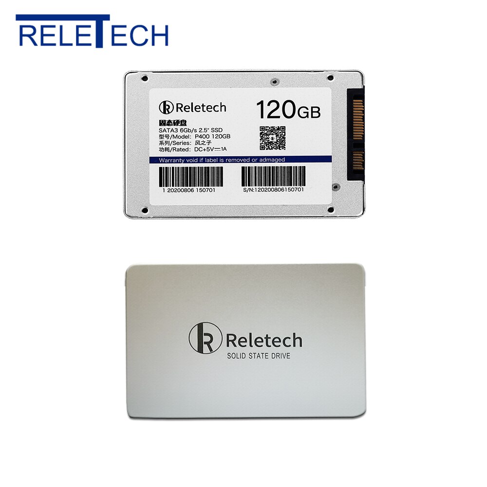 Reletech P400 SATA SSD 256GB SATA3 2.5" Internal Solid State Drive and Hard Drive Caddy SATA Combo, Buy Multiple