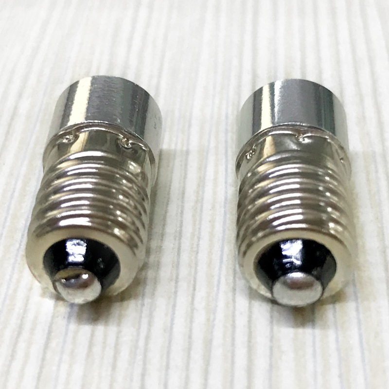 Høy lysstyrke  e10 1w 3v 3.7v(3.4-4.2v) 4.5v 6v 7.5v 9v 12v 15v ledet lommelykt lommelykt pærer med ledet lommelykt pære hodelykt