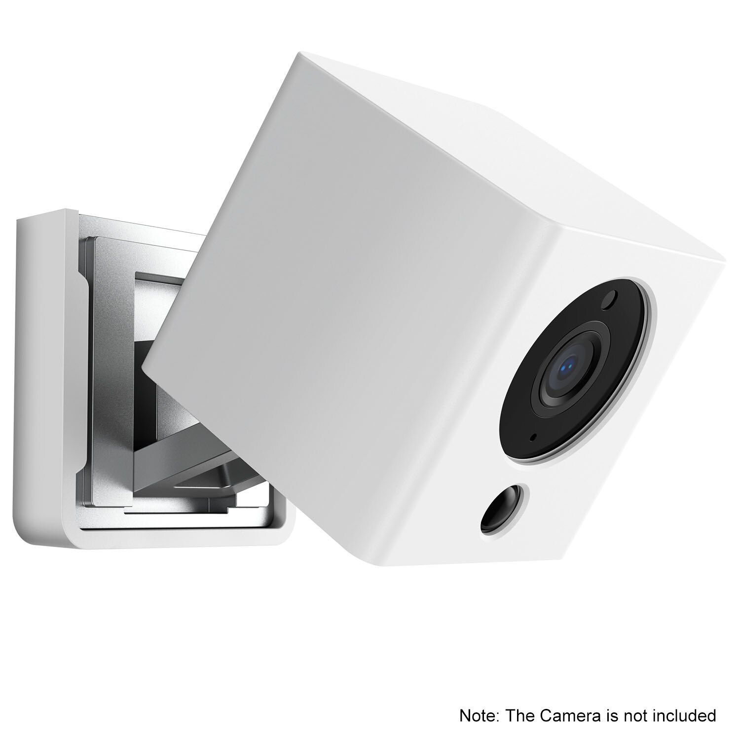 Wyze Cam Silicone Cover Protective Case Wall Mount Bracket with Wall Mount Base Holder for Wyze Cam / iSmartAlarm iSC5D