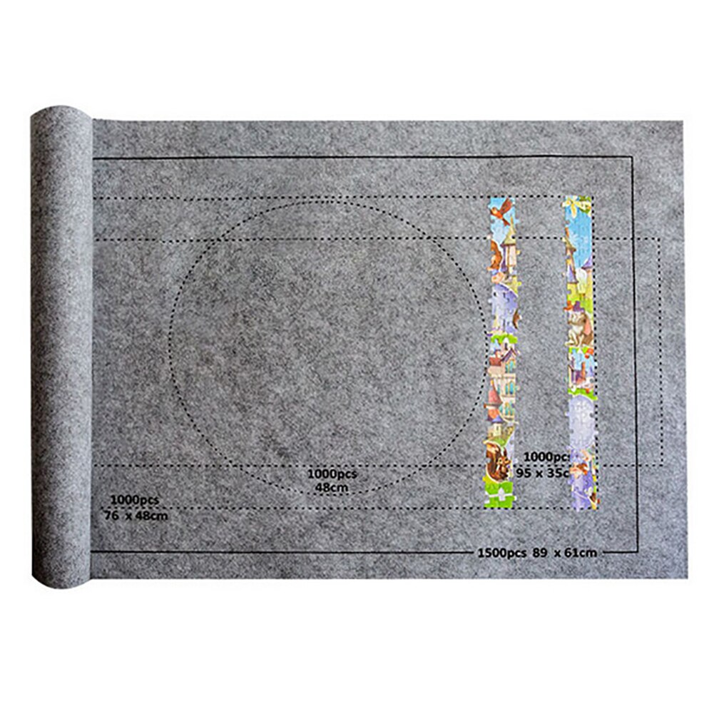 24*46 inch Jigsaw Puzzle Storage Mat Roll Up Puzzle Roll Felt For Up To 1500pcs Puzzle Travel Storage Bag Accessories