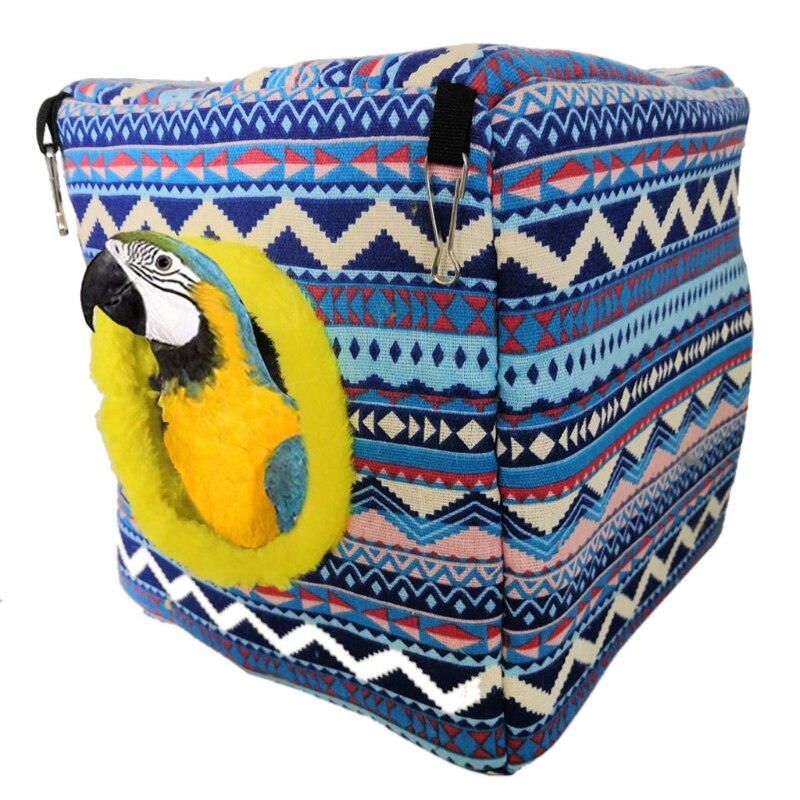 Oiseau peluche hamac hiver Sika cerf suspendus nids perroquet maison lit de couchage Cage blottir grotte cabane