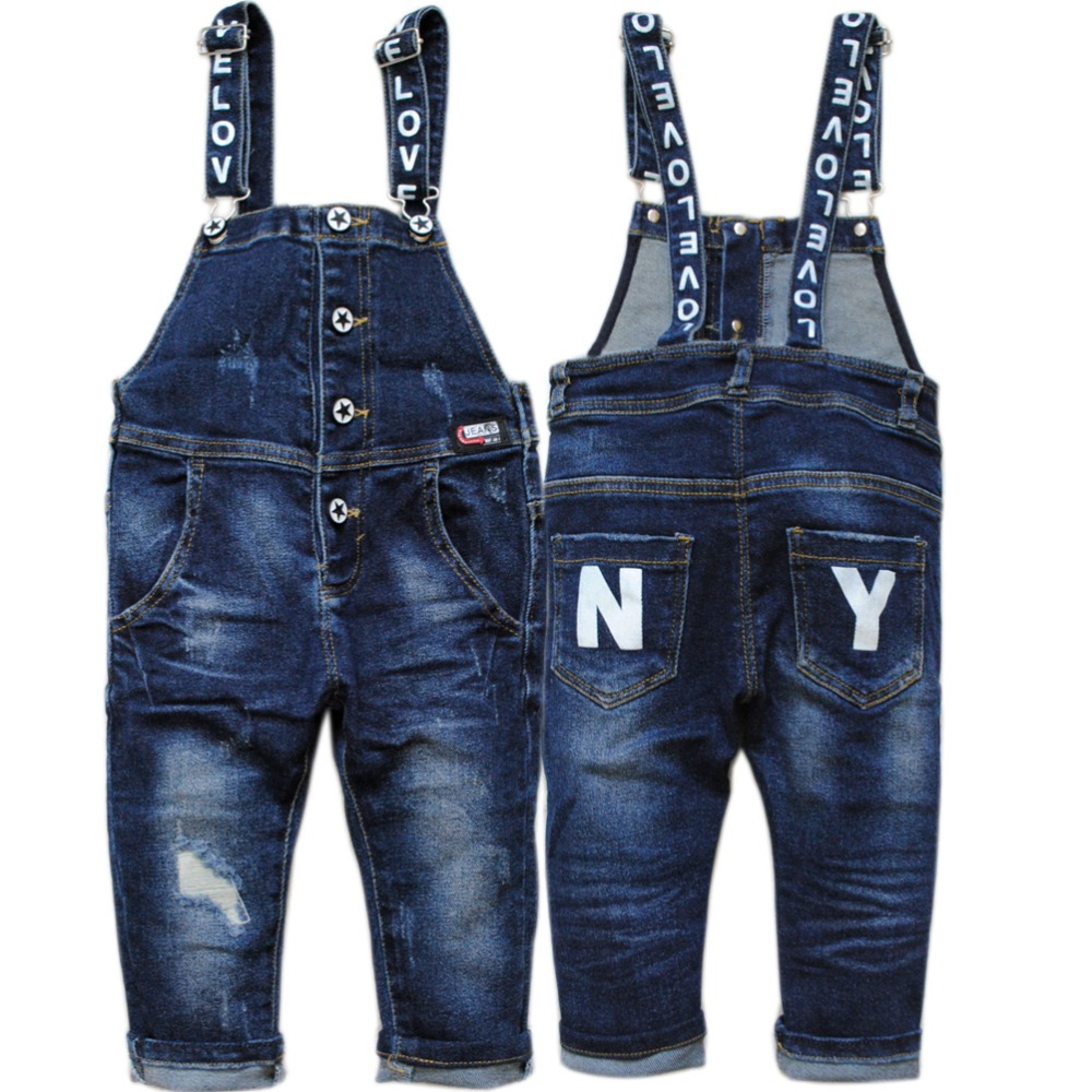 4106 freundlicher Denim Overall jungen Jeans jungen hosenträger Baby mädchen kleid Zauberstab-zu-Zauberstab hosenträger unisex Baby